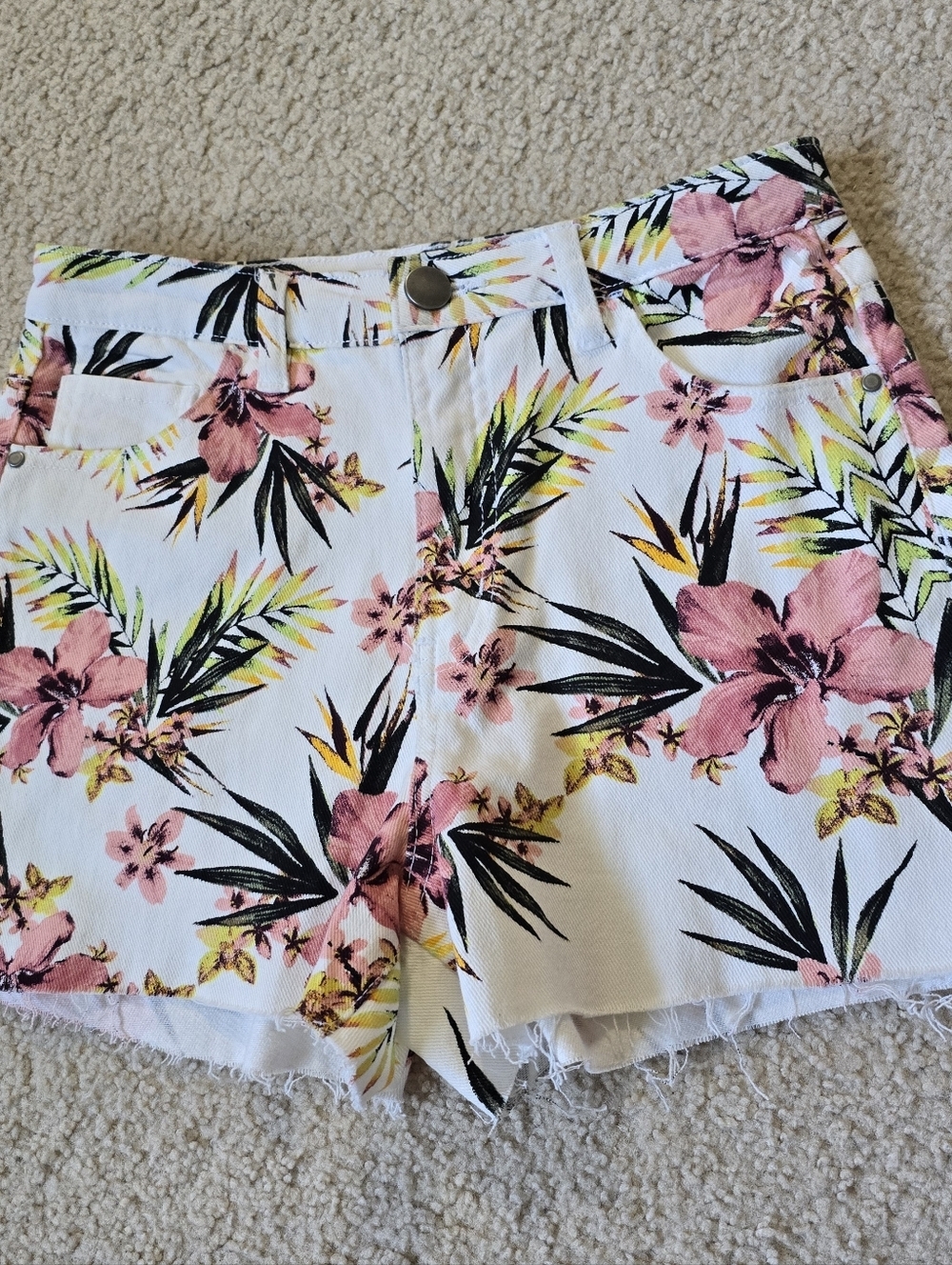 NoBo Floralcore Denim Shorts Womens Size 7